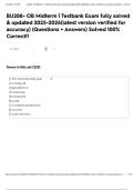 BU288- OB Midterm 1 Testbank Exam fully solved & updated 2025-2026&lpar;latest version verified for accuracy&rpar; &lpar;Questions &plus; Answers&rpar; Solved 100&percnt; Correct&excl;&excl;