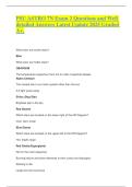 PSU ASTRO 7N Exam 2 Questions and Well detailed Answers Latest Update 2025 Graded A&plus;&period;