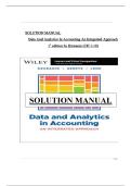 Solutions Manual for Data and Analytics in Accounting 1st Edition &lpar;Dzuranin&rpar; &vert; Full Chapters 1&ndash;10