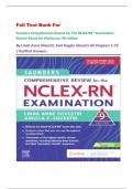 Full Test Bank For Saunders Comprehensive Review for the NCLEX-RN&reg; Examination 9th Edition By Linda Anne Silvestri&comma; And Angela Silvestri All Chapters 1-70 &vert; Verified Answers