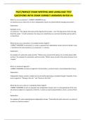 PSAT &ndash; NMSQT EXAMS QUESTIONS AND CORRECT ANSWERS &vert; LATEST UPDATE &vert; RATED A&plus;