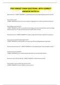 PSAT-NMSQT EXAM QUESTIONS WITH CORRECT ANSWERS RATED A&plus;