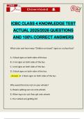 ICBC CLASS 4 KNOWLEDGE TEST ACTUAL 2025&sol;2026 QUESTIONS AND 100&percnt; CORRECT ANSWERS