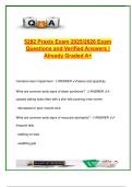 Praxis 5282 Exam &lpar;135 Questions&rpar; &ndash; Special Education &vert; Visual Impairment &vert; IDEA&comma; ADA&comma; IEPs &vert; Teacher Certification