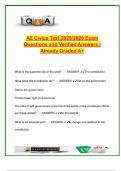 AZ Civics Test 2025 &lpar;100&plus; Questions&rpar; &ndash; U&period;S&period; Government&comma; Constitution&comma; History & Citizenship