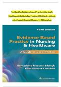 Test Bank for Evidence-Based Practice in Nursing & Healthcare&colon; A Guide to Best Practice&comma; 5th Edition by Melnyk & Fineout-Overholt