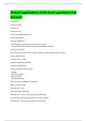 Clinical applications of ES Exam questions and  answers 