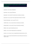 NFDN 2003 Final Exam with correct answers 