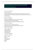 NFDN 2003 Units 6-12 exam with correct answers