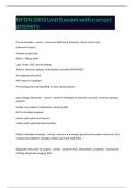 NFDN 2003 Unit 5 exam with correct answers