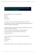 NFDN 2003 Midterm Review exam with correct answers