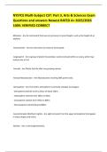 NYSTCE Multi-Subject CST&colon; Part 3&comma; Arts & Sciences Exam Questions and answers Newest RATED A&plus; 2025&sol;2026 100&percnt; VERIFIED CORRECT 