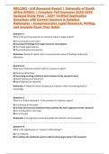 RRLLB81 - LLB Research Report &vert; University of South Africa &lpar;UNISA&rpar; &vert; Complete Fall Semester 2025&sol;2026 Updated Study Pack &vert; 200&plus; Verified Application Questions with Correct Answers & Detailed Rationales &vert; Comprehensive Legal Research&comma; Writing&comma; and Analysis