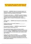 ASE B6 EXAM NEW UPDATED QUESTIONS AND 100&percnt; VERIFIED ANSWERS &lpar;LATEST VERSION&rpar;