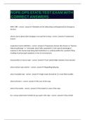 ROPE OPS STATE TEST EXAM WITH CORRECT ANSWERS