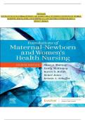 Test Bank Foundations of Maternal-Newborn and Women&rsquo;s Health Nursing 8th Edition &lpar;Murray&comma; 2024&rpar; Chapter 1-28 &vert; All Chapters