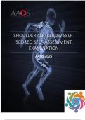 AAOS Shoulder and Elbow Self-Assessment Examination &vert; Latest 2025&sol;2026 Self-Scored Practice Test & Answer Guide &vert; American Academy of Orthopaedic Surgeons