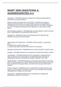 MGMT 3500 QUESTIONS & ANSWERS&lpar;RATED A&plus;&rpar;