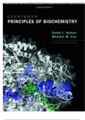 Test Bank for Lehninger Principles of Biochemistry 5th Edition by David L&period; Nelson & Michael M&period; Cox &ndash; Complete Exam Guide with Verified Questions and Answers 2025&ndash;2026