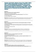 Florida 3-20 Public Adjuster Exam Prep 2025&ndash;2026 &vert; 220&plus; Verified Application Questions with Correct Answers and Detailed Rationales &vert; Complete Test Bank & Study Guide for Fall Semester 2025 &vert; Florida Department of Financial Services &lpar;DFS&rpar; Licensing Course