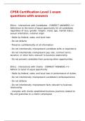 CPSR Certification Level 1 exam questions with answers