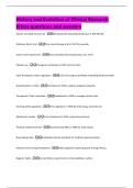 History and Evolution of Clinical Research  Ethics questions and answers 