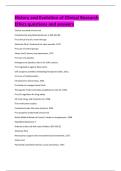 History and Evolution of Clinical Research  Ethics questions and answers 
