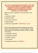BIO 322 PATHO MIDTERM EXAM NEWEST 2025&sol; 2026  ACTUAL EXAM COMPLETE 100 QUESTIONS AND  CORRECT DETAILED ANSWERS &lpar;VERIFIED  ANSWERS&rpar; &vert;&vert;WITH RATIONALES&vert;&vert; &vert;ALREADY  GRADED A&plus;&vert;&vert;NEWEST EXAM&excl;&excl;&excl;