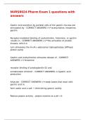 NURS8024 Pharm Exam 1 questions with answers