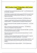 RBT Practice Exam 75 Questions with Correct Answers