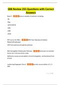 SBB Review 255 Questions with Correct Answers