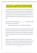 SNCOA DLC- Leadership and Management 400 Questions with 100- Correct Answers 155 Pages
