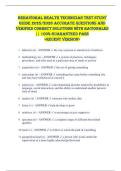 Behavioral Health Technician TEST STUDY  GUIDE 2025&sol;2026 ACCURATE QUESTIONS AND  VERIFIED CORRECT SOLUTIONS WITH RATIONALES  &vert;&vert; 100&percnt; GUARANTEED PASS   <RECENT VERSION> 