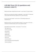 LVN Mid Term CCI &lpar;1&rpar; questions and answers rated A&plus;