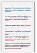 D265 - WGU - Critical Thinking - Reason and Evidence Exams 2025&sol;2026