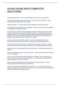 ALEKS EXAM WITH COMPLETE SOLUTIONS