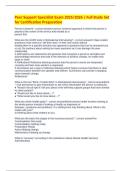 Peer Support Specialist Exam 2025&sol;2026 &vert; Full Study Set for Certification Preparation