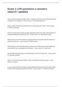 Exam 1 LVN questions n answers rated A&plus; updated
