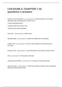 LVN EXAM 3&semi; CHAPTER 7-10 questions n answers