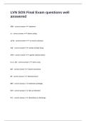 LVN SOS Final Exam questions well answered