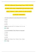 ASVAB Arithmetic Reasoning Exam TEST STUDY  GUIDE 2025&sol;2026 VERIFIED QUESTIONS AND  SOLUTIONS &vert;&vert; 100&percnt; PASS GUARANTEED  <LATEST VERSION>