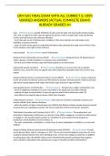 CRM 601 FINAL EXAM WITH ALL CORRECT & 100&percnt; VERIFIED ANSWERS&vert;ACTUAL COMPLETE EXAM&vert; ALREADY GRADED A&plus;