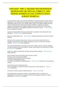 CRM EXAM - PART 2- RECORDS AND INFORMATION CREATION AND USE WITH ALL CORRECT & 100&percnt; VERIFIED ANSWERS&vert;ACTUAL COMPLETE EXAM&vert; ALREADY GRADED A&plus;