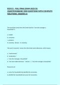 ECO111 - FULL FINAL EXAM 2025&sol;26 &lpar;QUESTIONSBANK&rpar; 2000 QUESTIONS WITH COMPLETE SOLUTIONS&comma; GRADED A&plus;