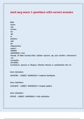 med surg exam 1 questions with correct answers&comma;