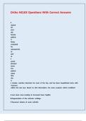Ortho NCLEX Questions With Correct Answers