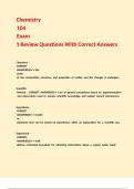 Chemistry 104 Exam 1 Review Questions With Correct Answers&period;