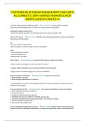 CUSTOMER RELATIONSHIP MANAGEMENT EXAM WITH ALL CORRECT & 100&percnt; VERIFIED ANSWERS&vert;LATEST UPDATE&vert;ALREADY GRADED A&plus;