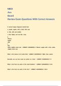 NBCE Acu Board Review Exam Questions With Correct Answers 