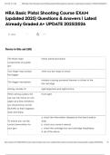 NRA Basic Pistol Shooting Course EXAM &lpar;updated 2025&rpar; Questions & Answers &vert; Latest Already Graded A&plus; UPDATE 2025&vert;2026NRA Basic Pistol Shooting Course EXAM &lpar;updated 2025&rpar; Questions & Answers &vert; Latest Already Graded A&plus; UPDATE 2025&vert;2026